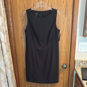 Alyx Black Sheath Midi Dress Crew Neck Sleeveless